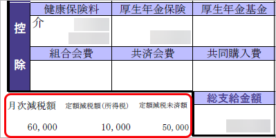 20240607_7月以降の支給明細書の定額減税の項目は、どのように出力されますか_001_6月明細イメージ.png