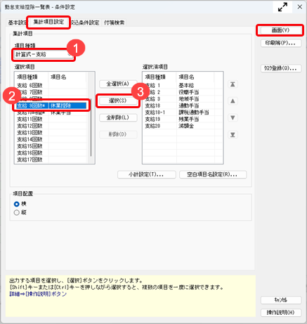 給与（賞与）明細の支給項目の回数（時間）を賃金台帳で確認できますか_001_条件設定.png